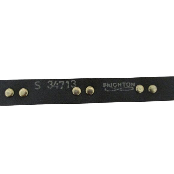 Womens Thin Metal Gold Belt Size 26-29 On Leather Strap main image 9
